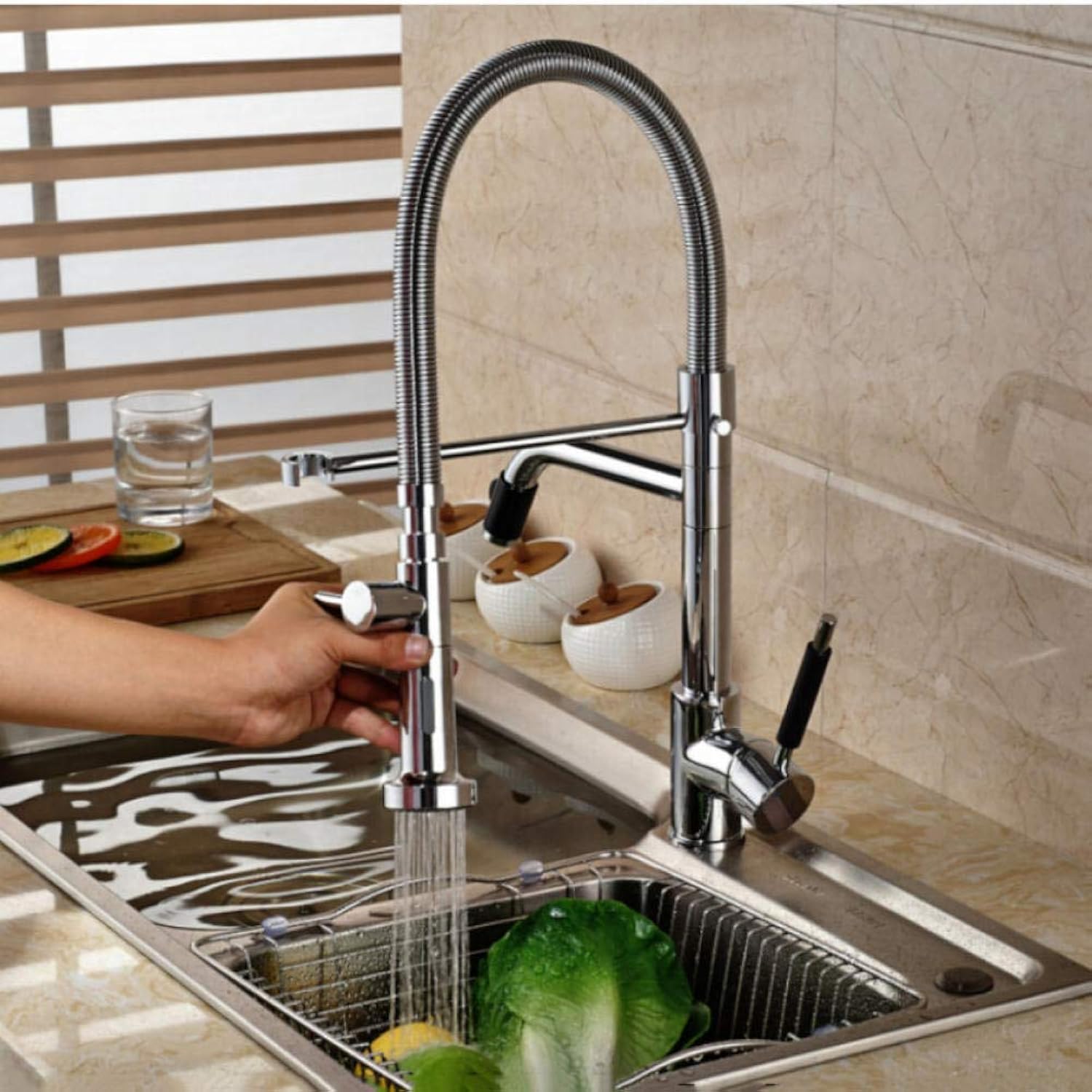 Смеситель Grohe 31723000 с двумя изливами для кухни